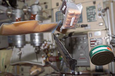 Dining on the ISS