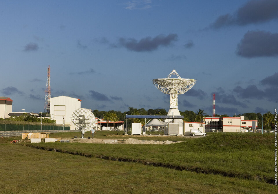 Inauguration of site of Galileo station at Kourou
