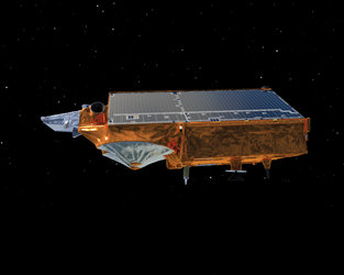 Side view of CryoSat