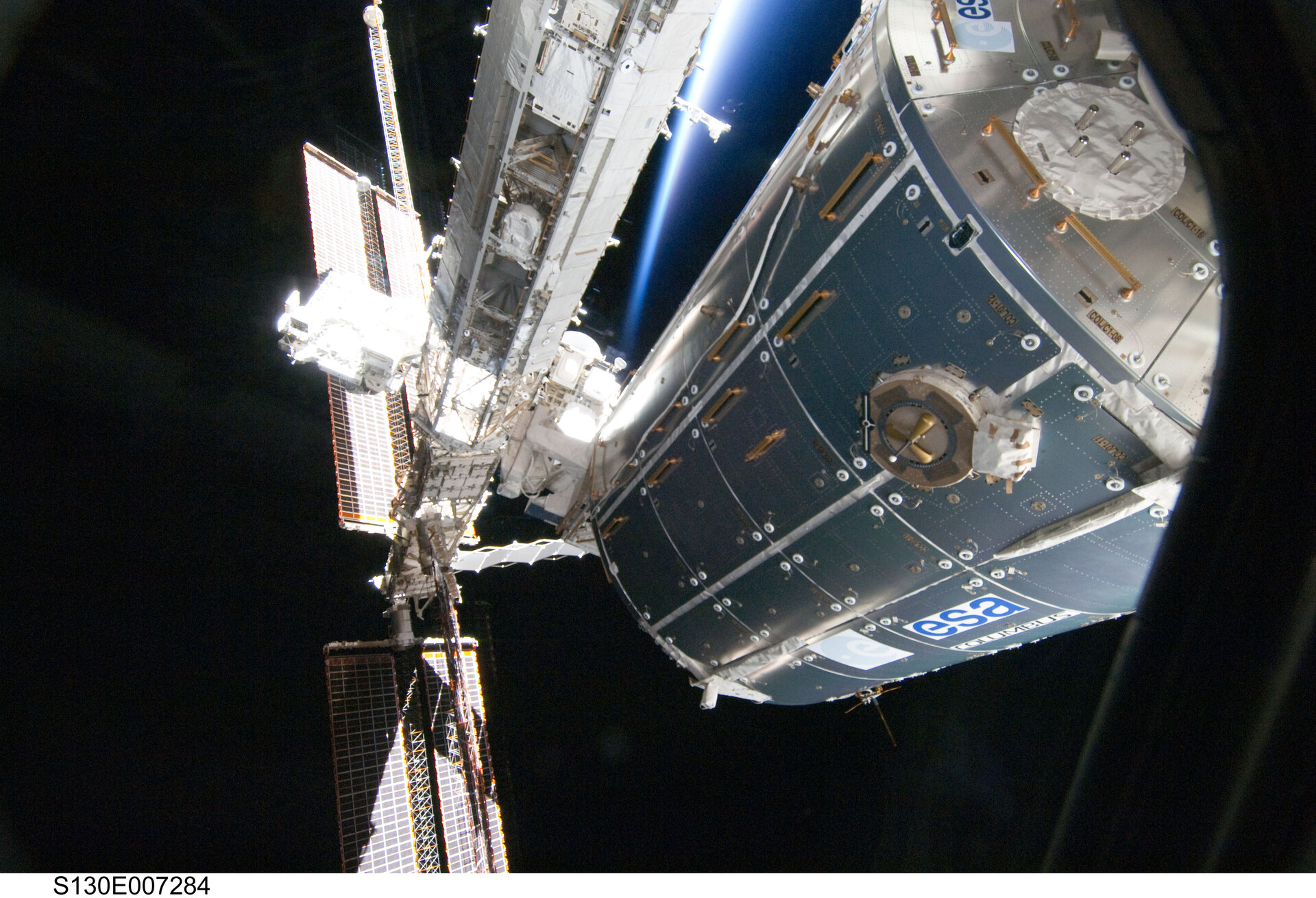 Das Columbus-Modul an der ISS