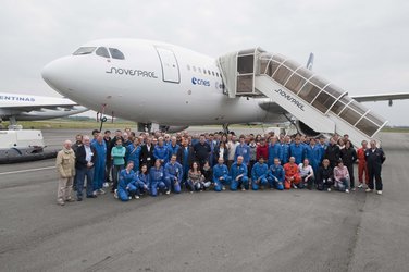 Participants of the ESA 52rd parabolic flight campaign