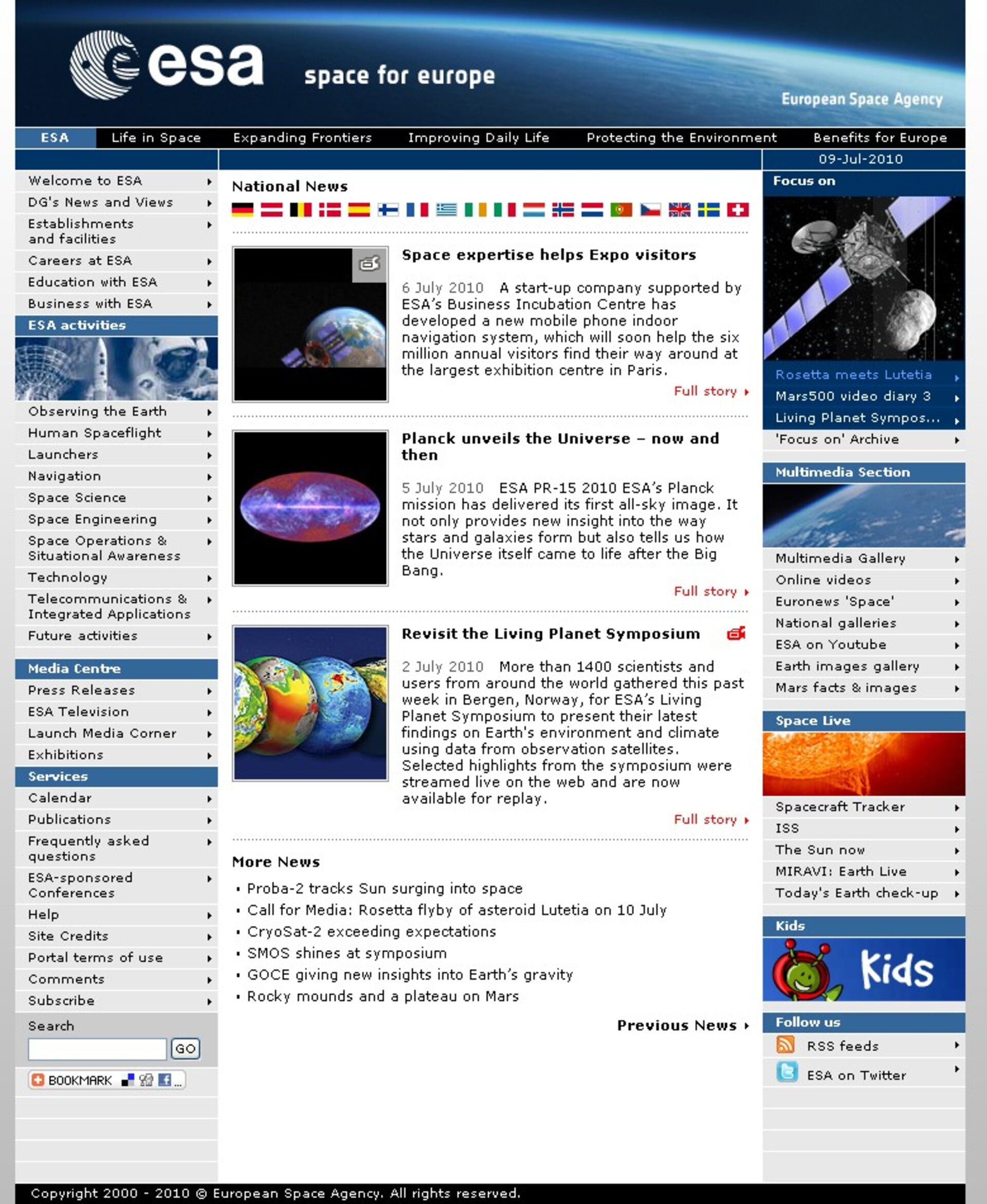 ESA Web Portal