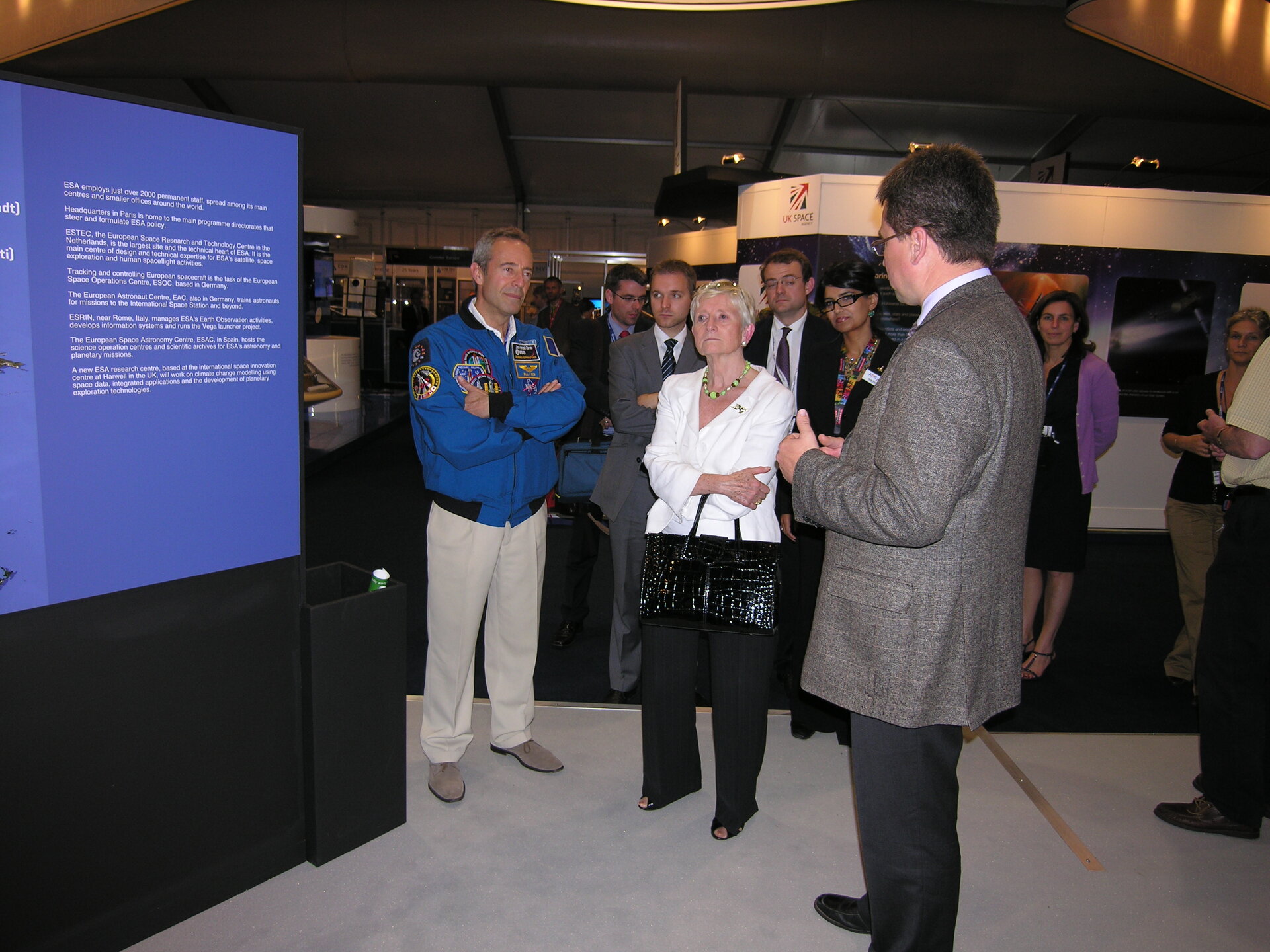 UK Minister of State for Security visits the ESA exhibition