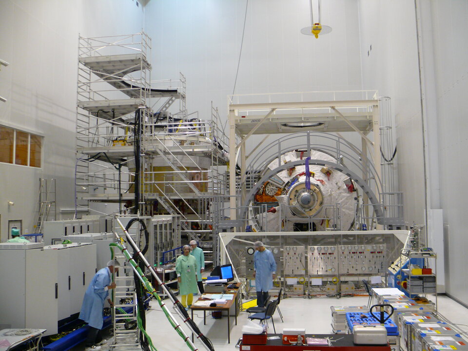 <i>Johannes Kepler</i> in the processing facility