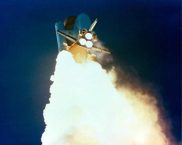 Launch of Space Shuttle Challenger STS-61A on 30 October 1985