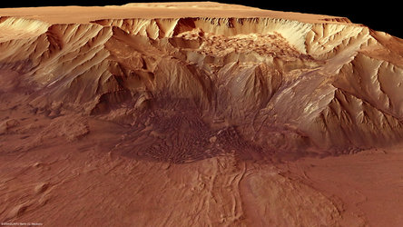 Perspective view of the Melas Chasma
