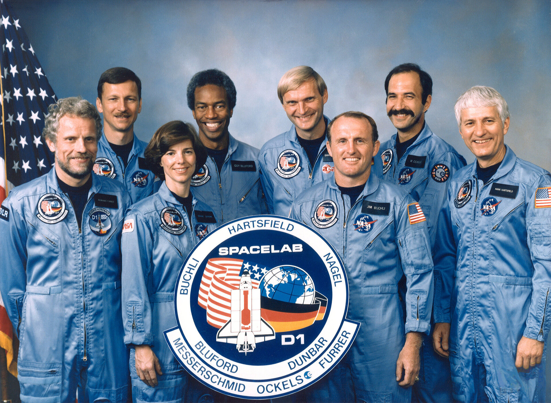 The STS-61A Spacelab D1 crew