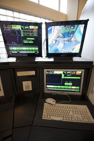 Soyuz TMA simulator control room console