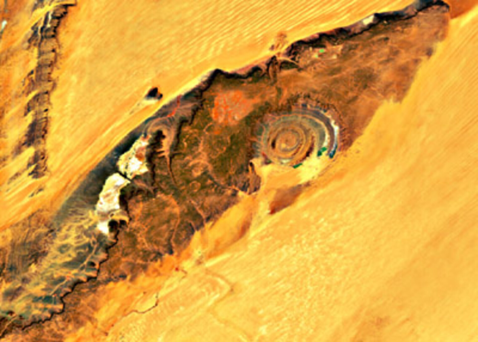 Close-up of the Richat structure
