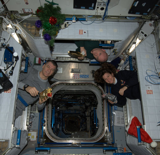 Santa delivers to the ISS!