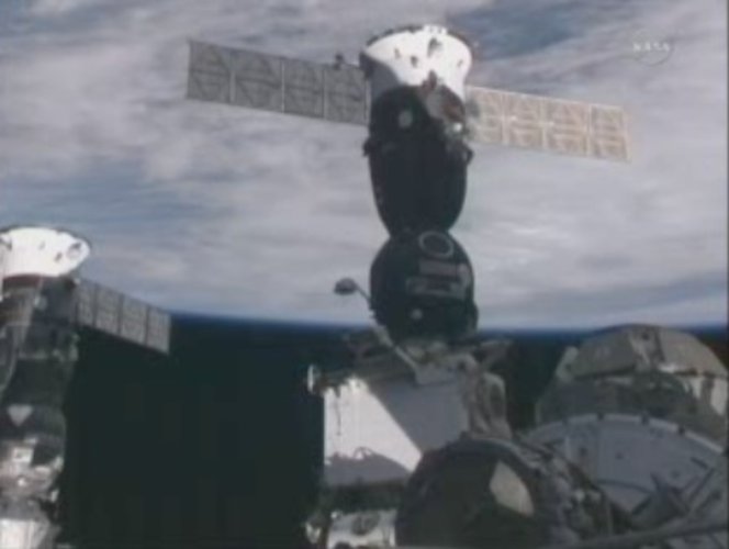 Soyuz TMA-20 arriving at Space Station