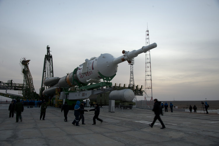 Transfer of the Soyuz launcher