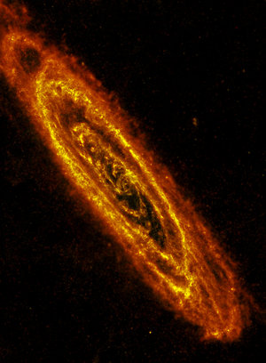 Andromeda Galaxy seen in infrared