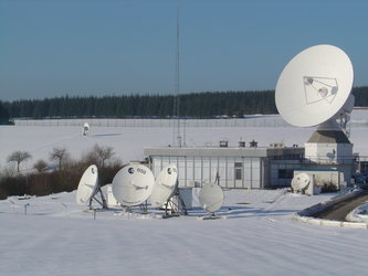 Antennas at ESA's Redu ground station