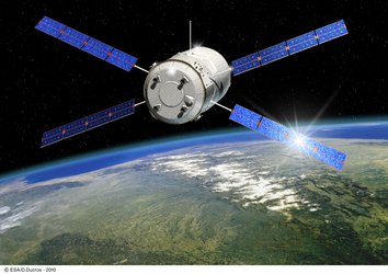 Artist's view of ESA's ATV Johannes Kepler