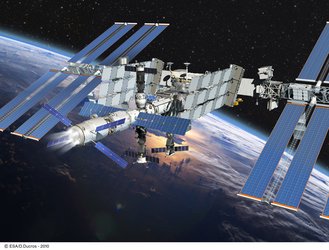Artist's view of ESA's ATV Johannes Kepler