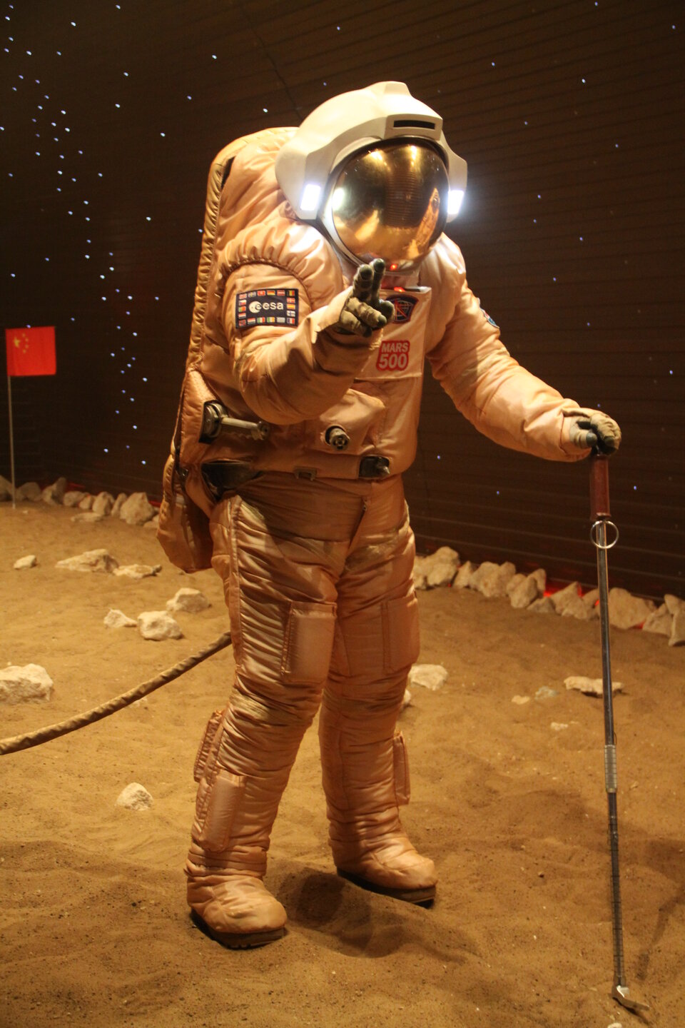 Diego walking on 'Mars'