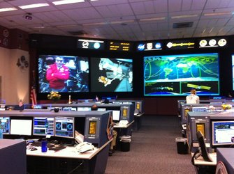 Mission Control Houston during HTV relocation