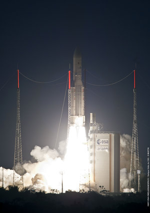 Ariane 5 flight VA201 liftoff