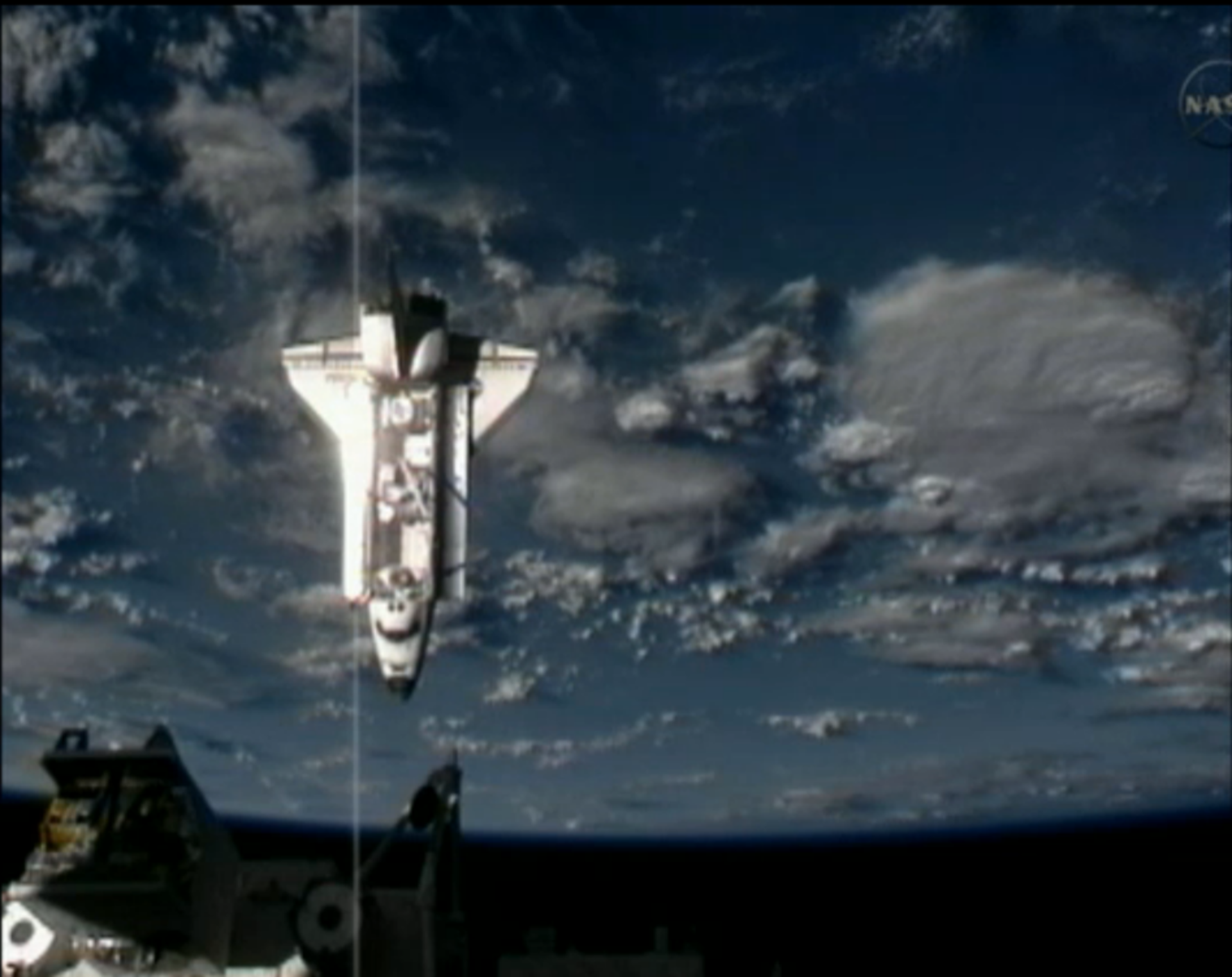 Endeavour approaching ISS