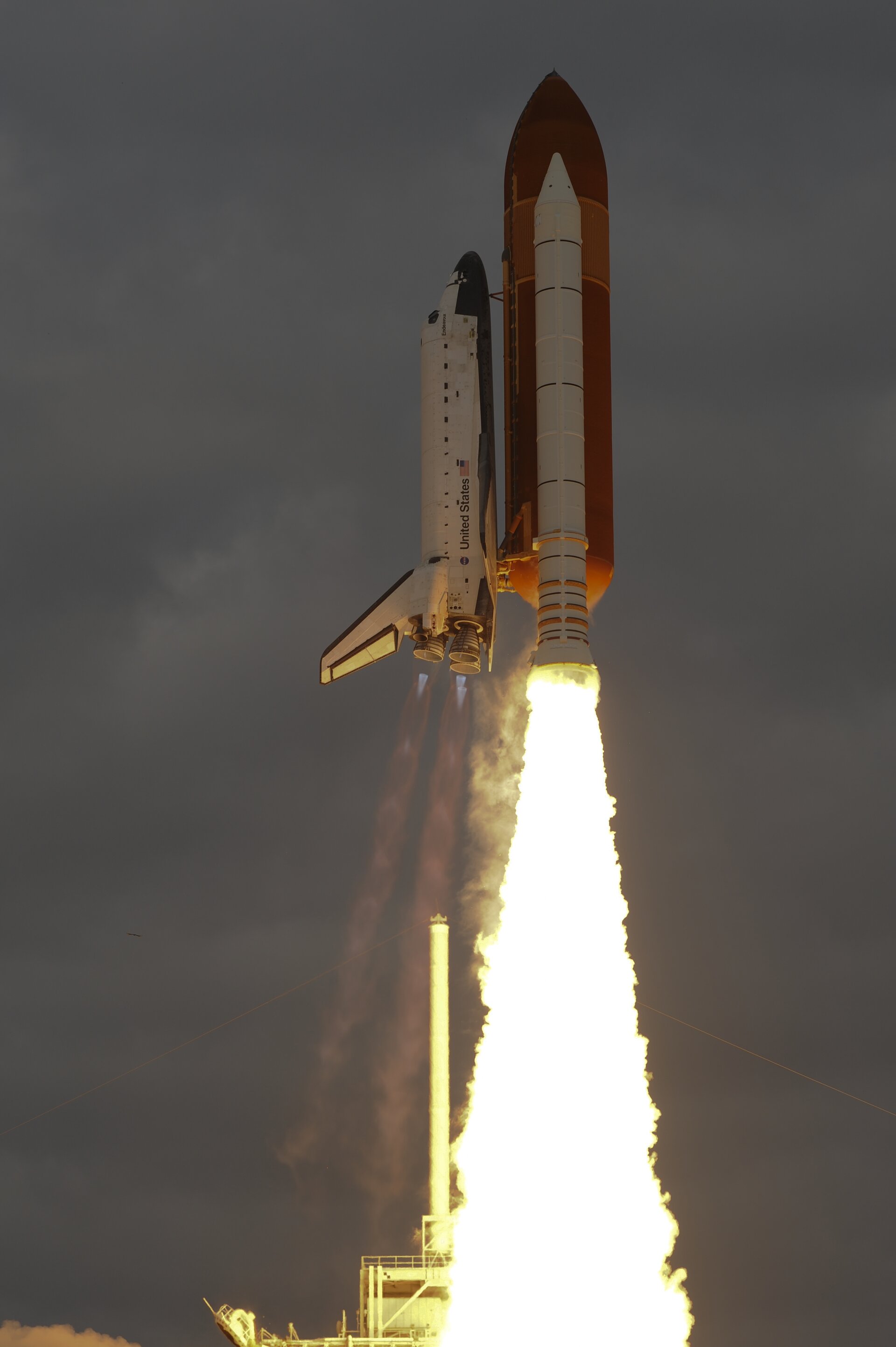 Launch of  Endeavour on 16 May