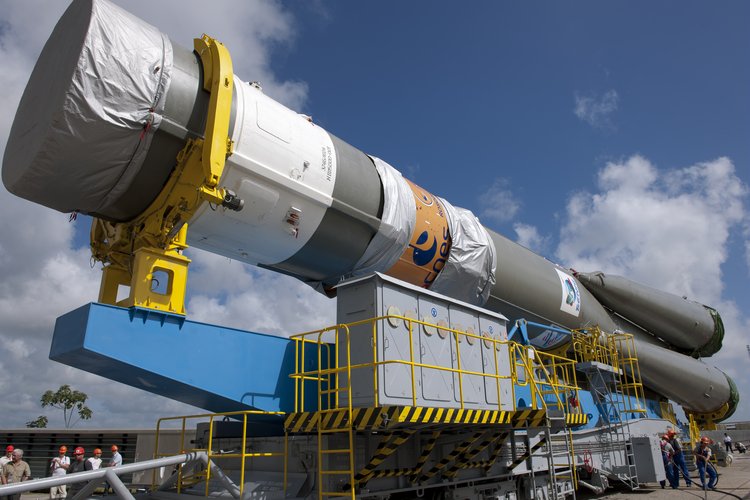 Soyuz transfer to launch zone