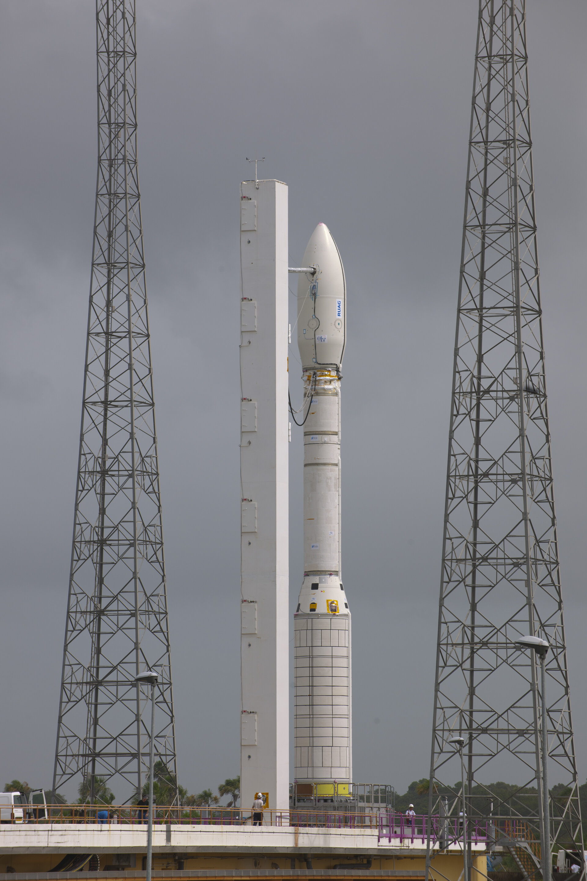 Full-scale Vega mock-up on launch pad