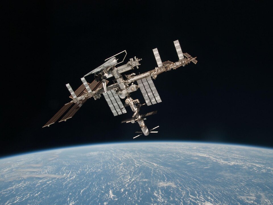 Space Station seen from Soyuz