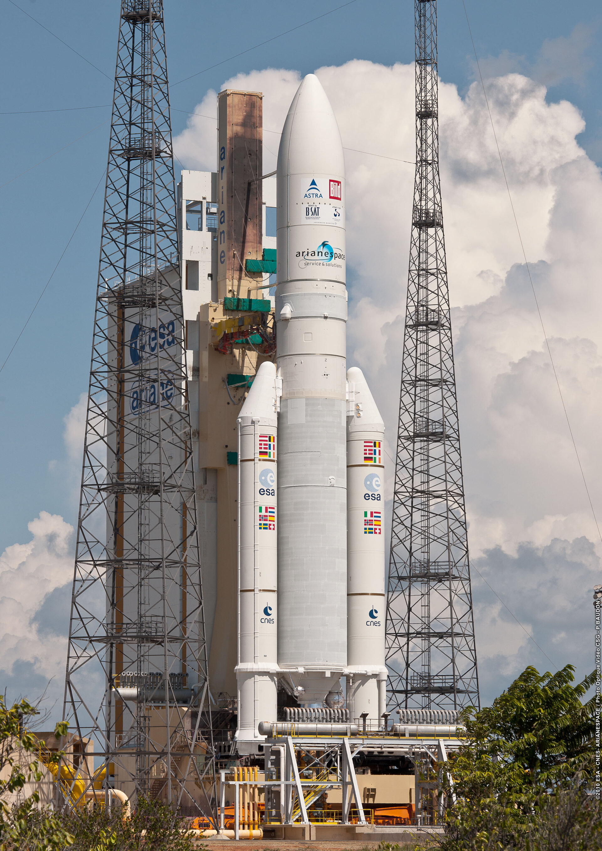 Ariane 5 flight VA203 ready for launch