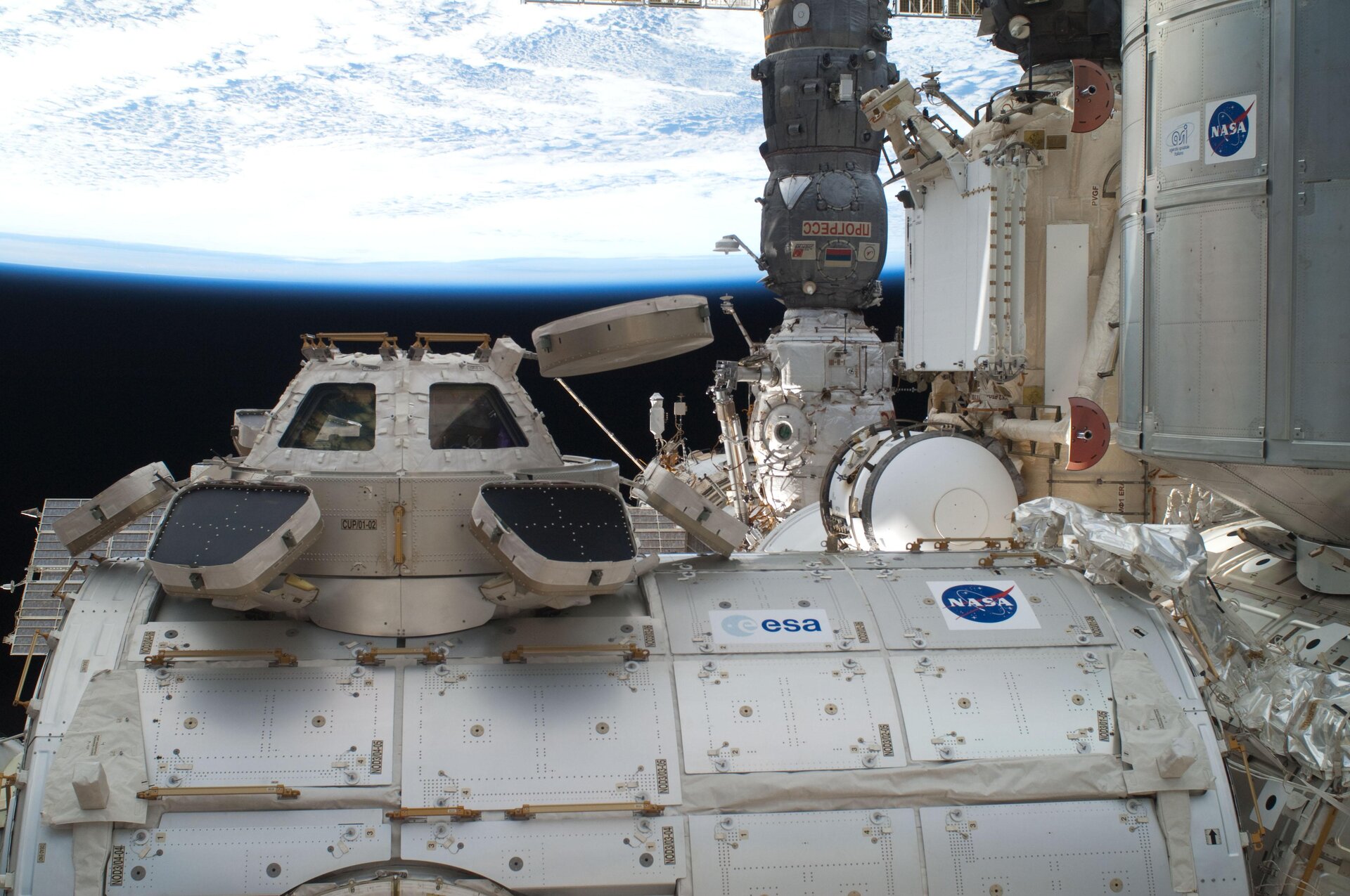 The European-built Cupola of the ISS