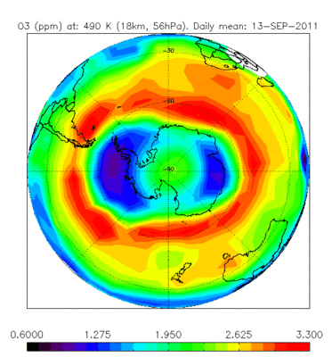 Antarctic ozone hole