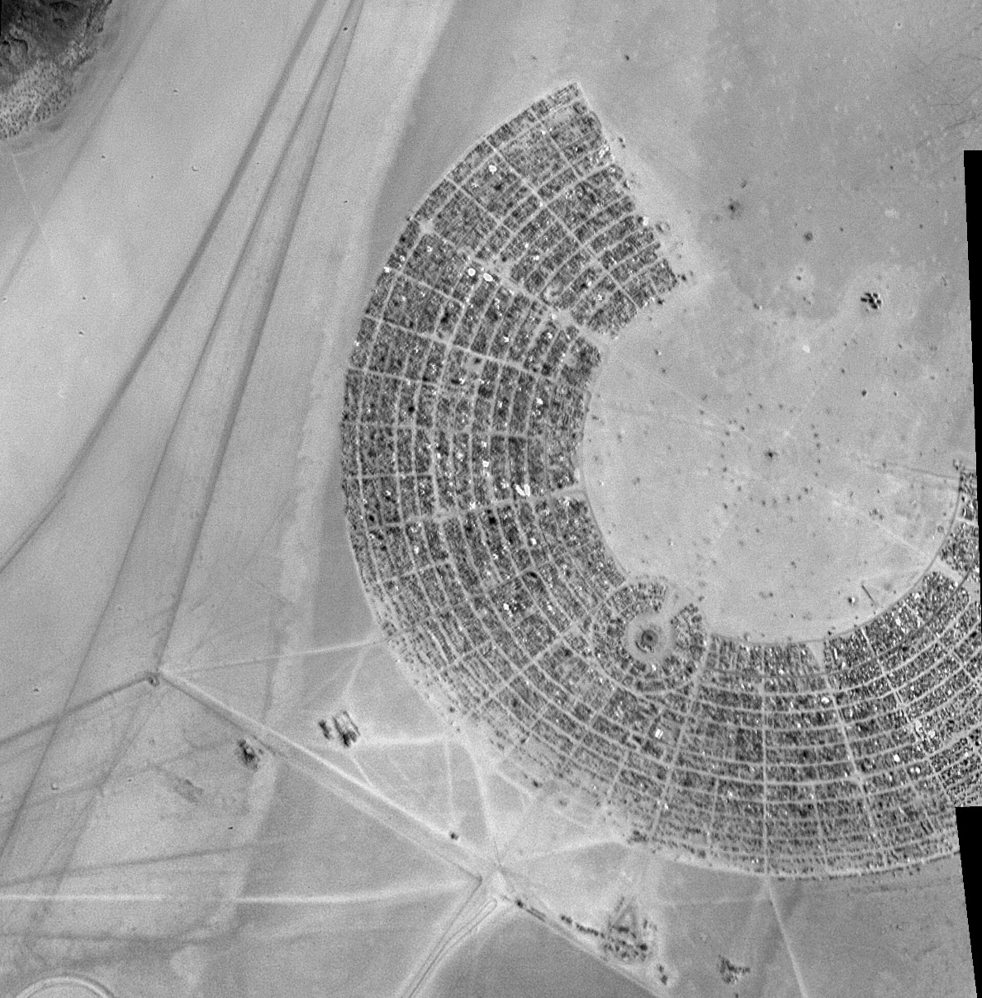Burning Man from orbit