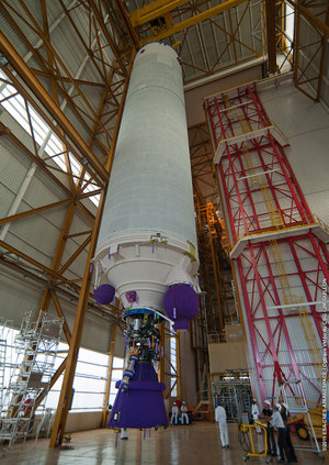 ATV-3's Ariane 5 launcher preparation