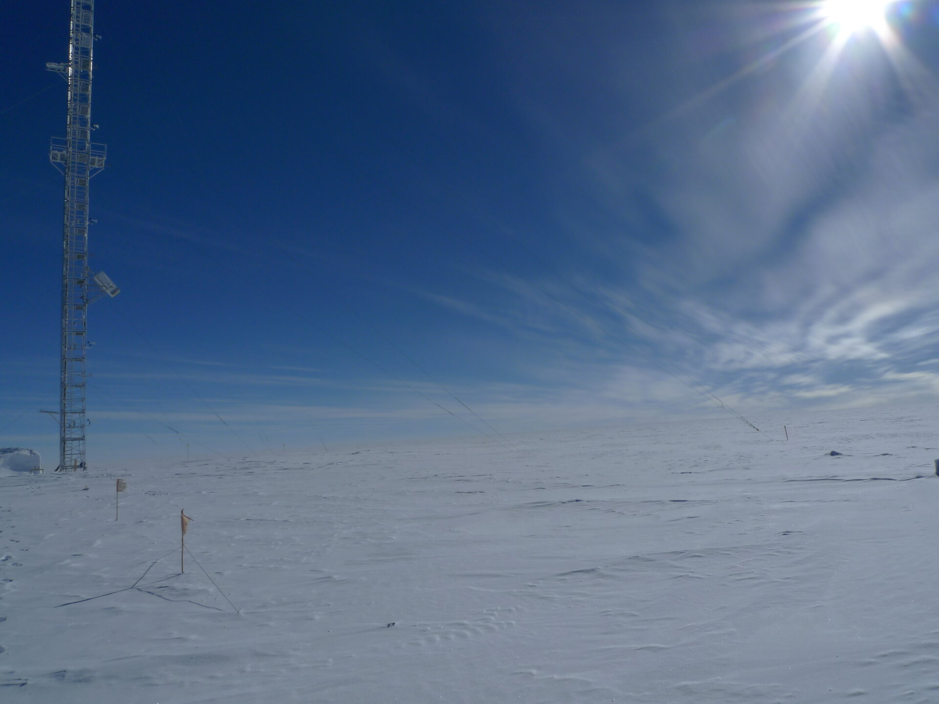 Calibration tower, Antarctica
