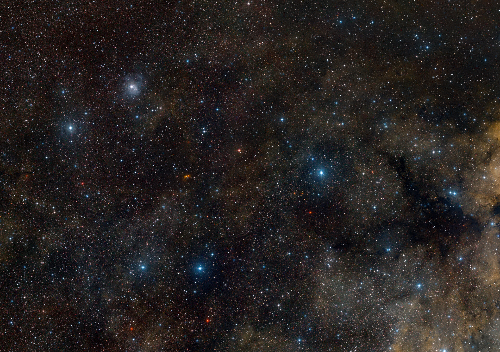 Ground-based view of the area around star-forming region S 106