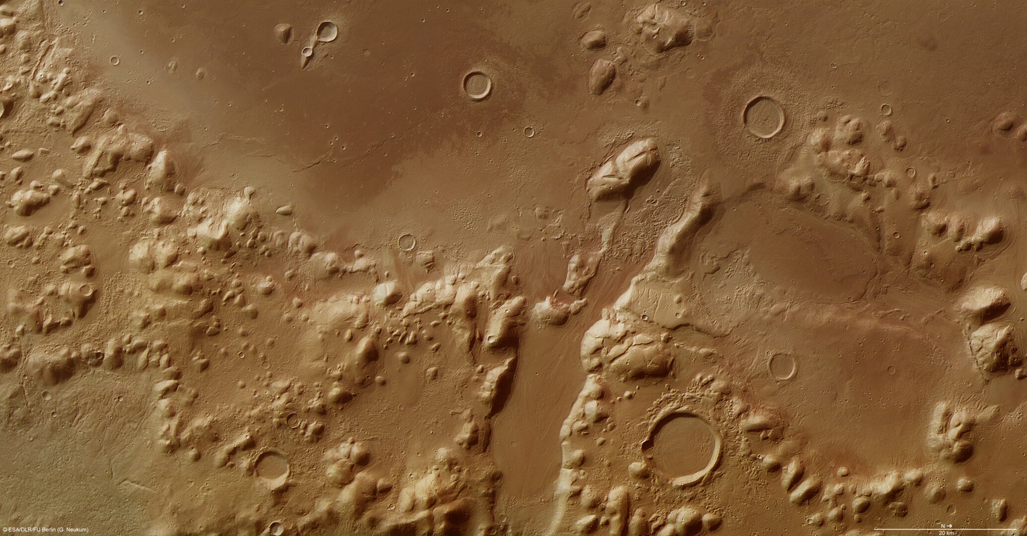 Phlegra Montes on Mars