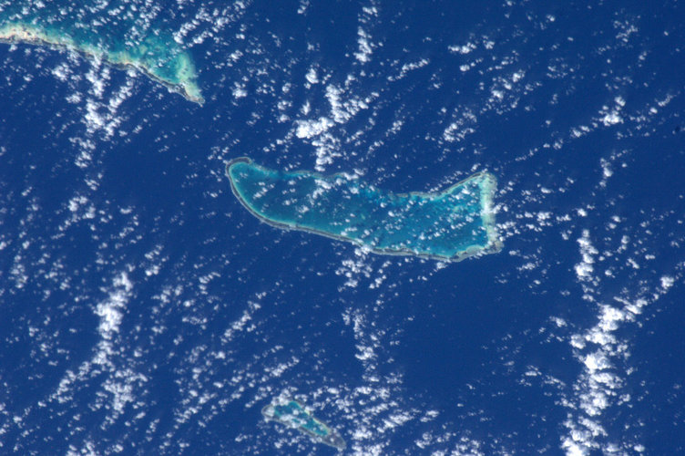 Pacific Atoll, as seen from the ISS