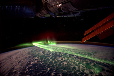 Aurora Australis, as seen from the ISS
