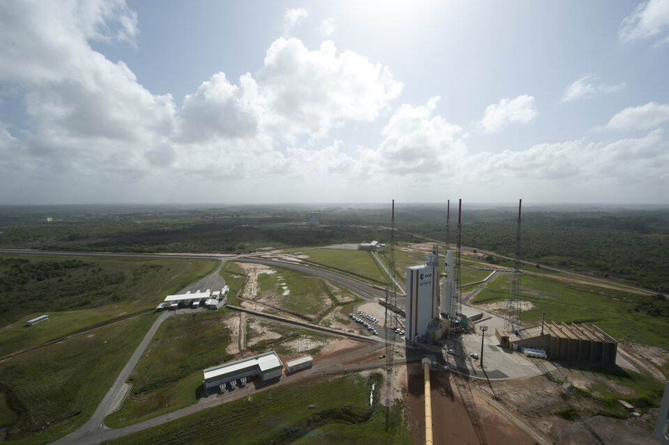 Ariane launch pad