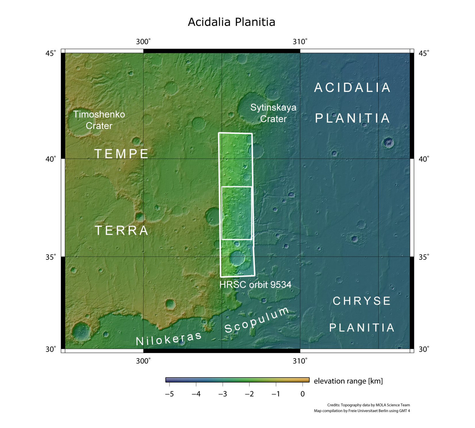 Acidalia Planitia in context