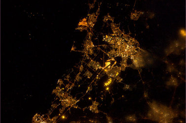 Amsterdam and surroundings as seen from the ISS
