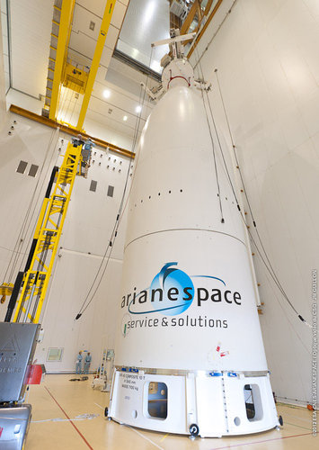 Ariane 5 fairing ready for MSG-3 encapsulation