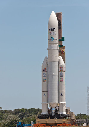 Ariane flight VA209 transfer to launch pad
