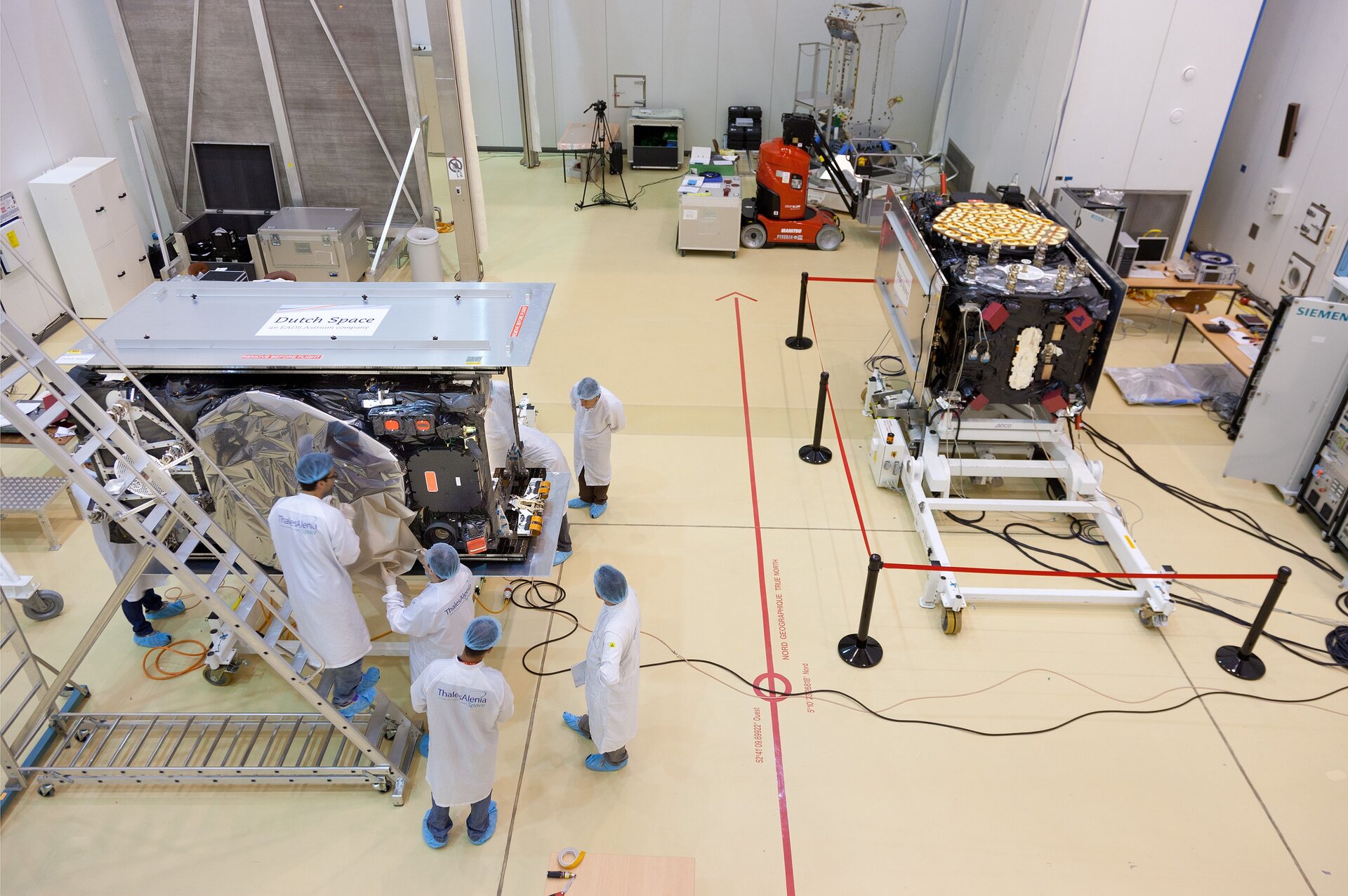 Galileo satellites in preparation