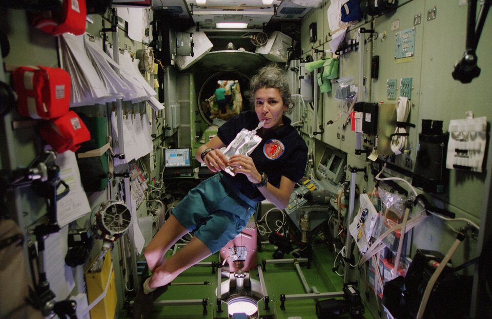 Claudie Haigneré on ISS