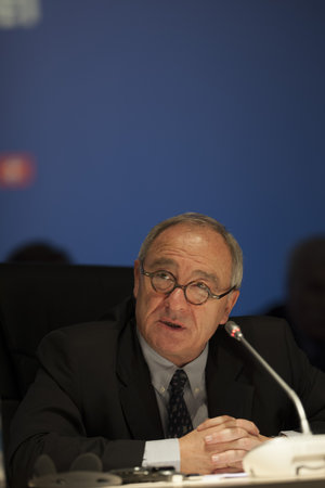 Jean-Jacques Dordain during the Ministerial Council press conference