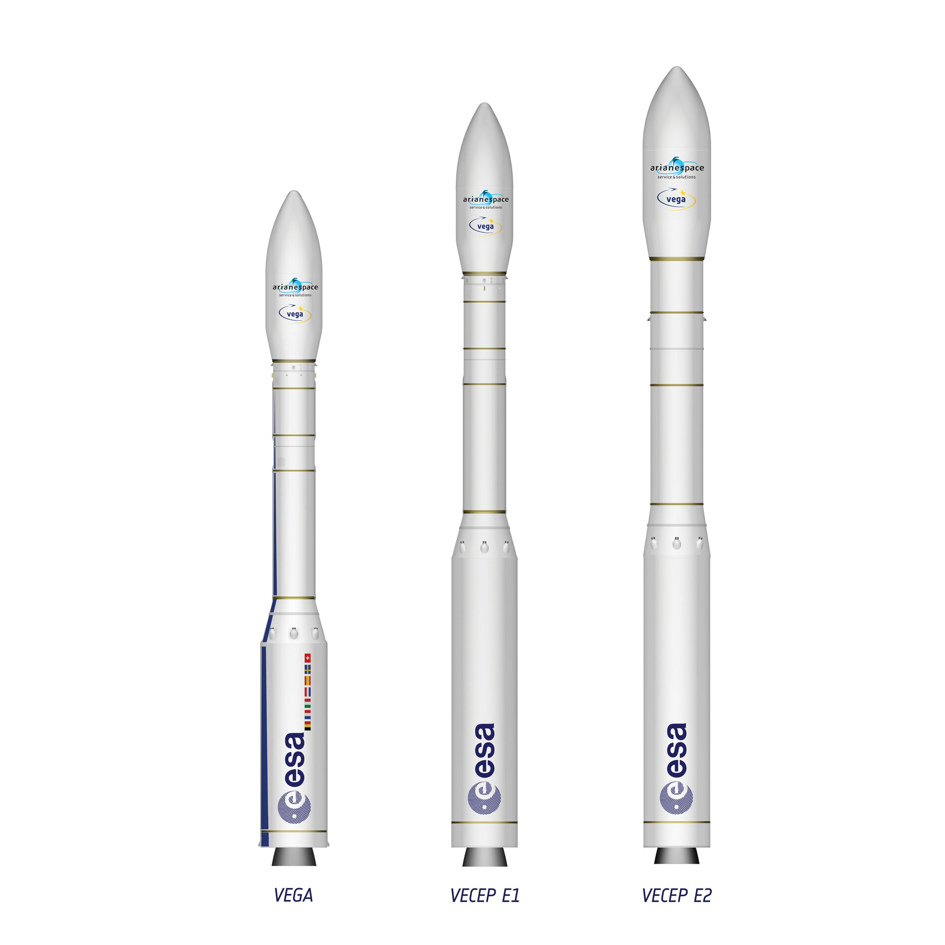 Vega with Vega Evolution launcher concepts