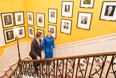 ESA astronaut Tim Peake with UK Prime Minister