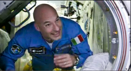 Luca Parmitano arrives at Space Station