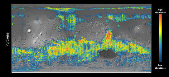 Pyroxene distribution on Mars